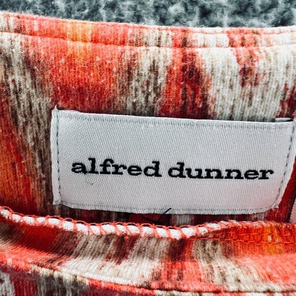 Alfred Dunner Womens Top Extra Large Orange Short Sleeve Pullover Shirt Stretch - Picture 5 of 10